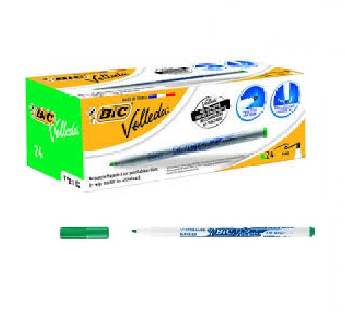 Rotul.pizarra blanca velleda verde punta fina c/24