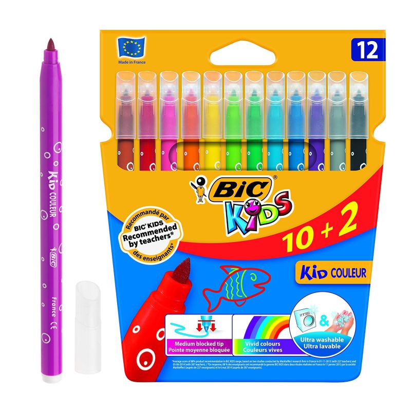 Rotuladores Bic Kids lavables 12 u