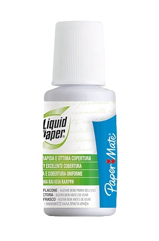 Bote pincel cortrector 20ml paper mate