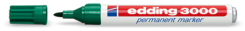 Marcador permanente color verde edding 1.5-3mm