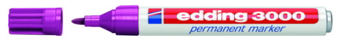 Rotulador edding 3000 lila permanente