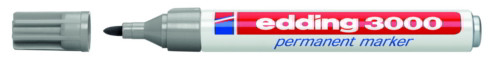 Rotulador edding 3000 gris permanente