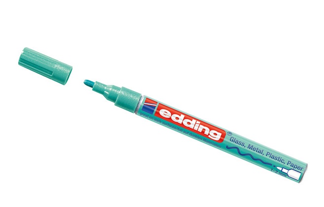 Marcador edding 751 metalizado dorado