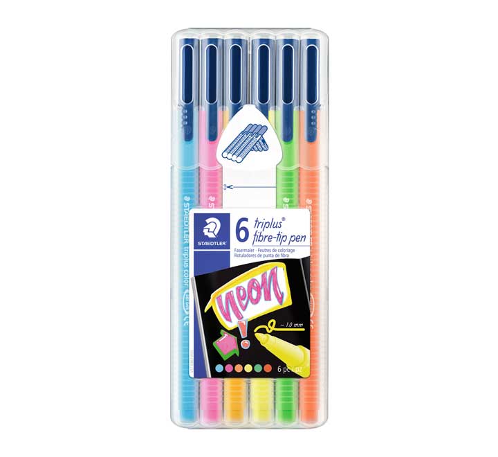 C/6 rotuladores triplus colores neón