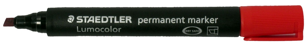 Marcador permanente rojo