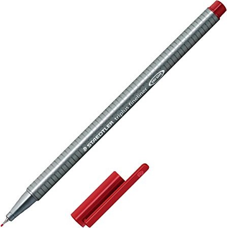 Rotulador triplus fineliner 334 carmin