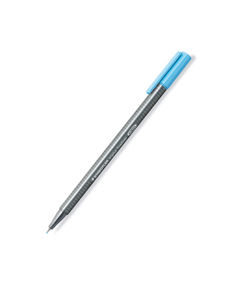 Rotulador triplus fineliner 334 azul agua