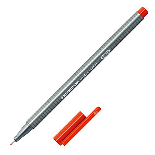 Rotulador triplus fineliner 334 rojo
