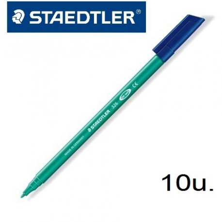Rotuladores Staedtler 326-5 verde c/10u.
