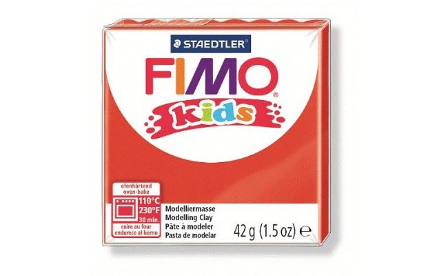 Pasta modelar fimo Kids rojo 42grs. Staedtler