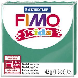 Pasta modelar fimo Kids verde 42grs. Staedtler