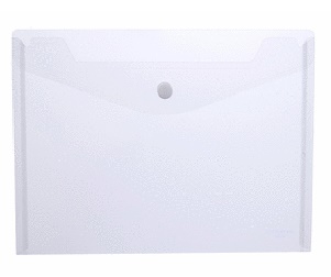Sobre polipropileno con botón A4 Transparente Databank