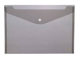 Sobre polipropileno con botón A4 Negro Databank