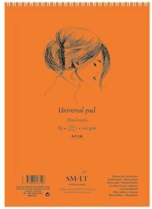 Bloc universal técnicas mixtas A4 200g. 40h.