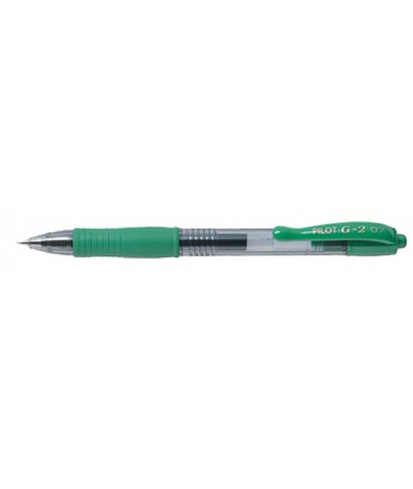 Bolígrafo Pilot g-2 verde 0.7 tinta gel