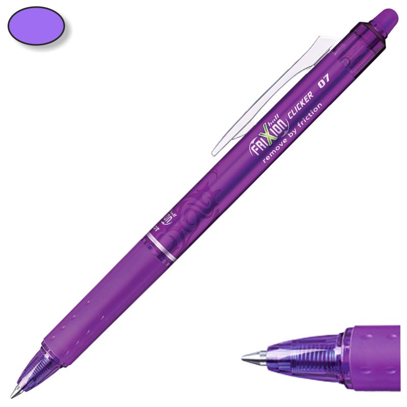 Bolígrafo Pilot Frixion clicker ball 0.7 violeta