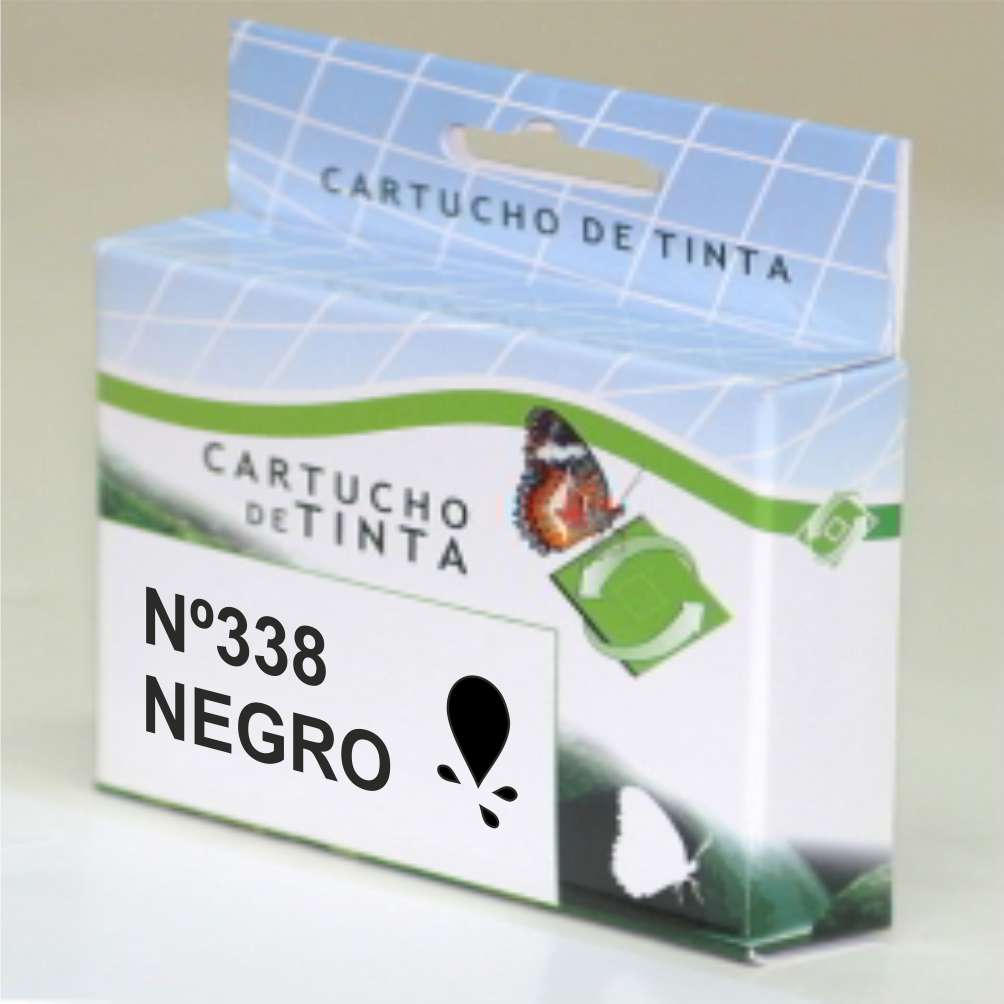 Cartucho tinta compatible hp 338 negro