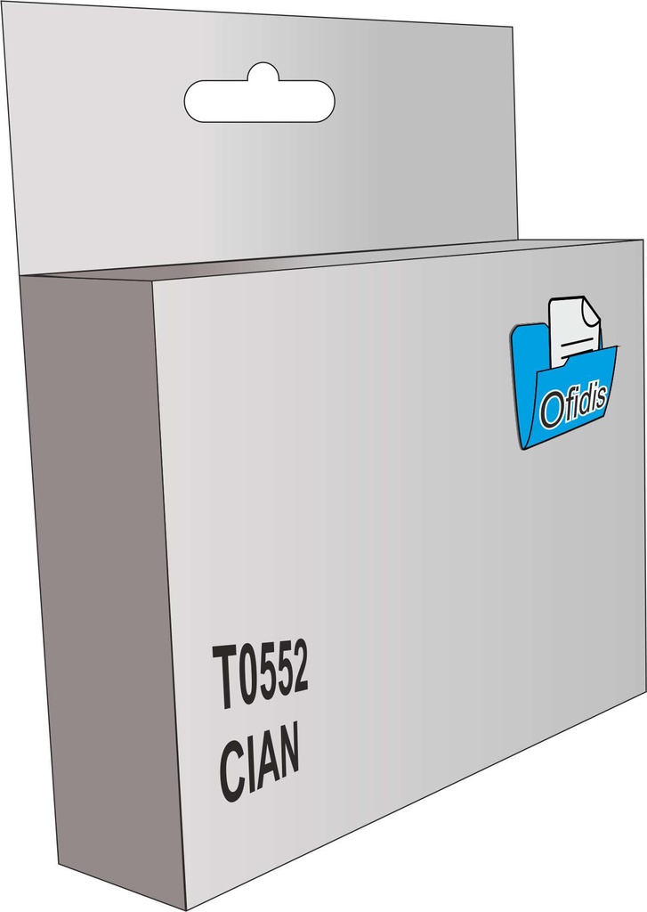 Cartucho tinta compatible Epson t0552 cian