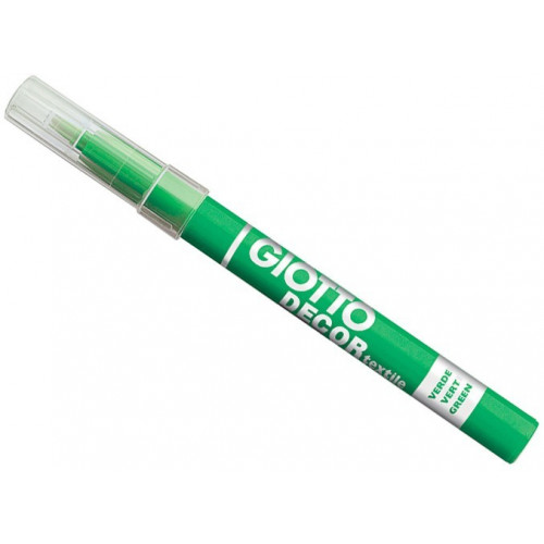 Rotulador verde Giotto decor textile
