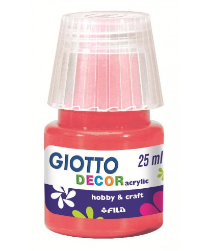 Pintura acrílica Giotto decor 25ml rojo bermellón