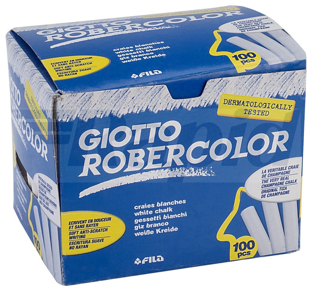 CAJA TIZA BLANCAS ROBERCOLOR 100u