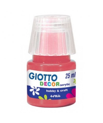 Pintura acrílica Giotto decor 25ml rojo escarlata