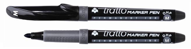 Marcador permanente alcohol tratto negro m