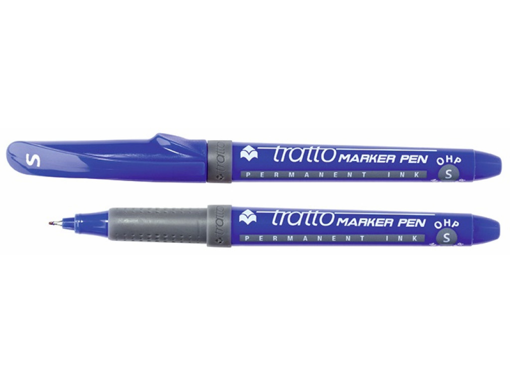 Marcador permanente alcohol tratto azul s