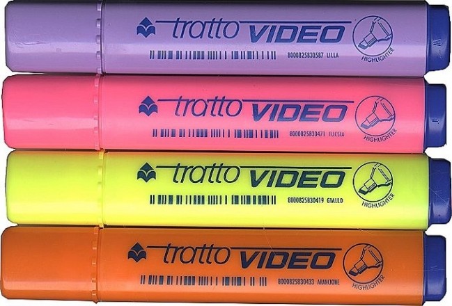 Textmarker tratto video amarillo