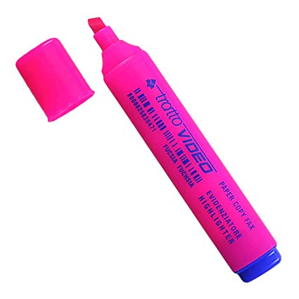 Textmarker tratto video fucsia