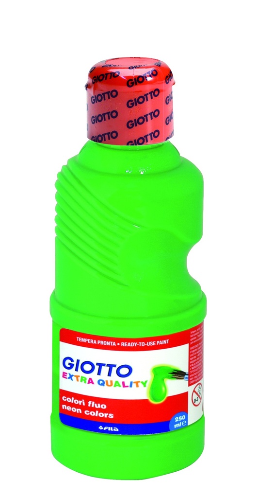 Giotto tempera fluo verde 250ml
