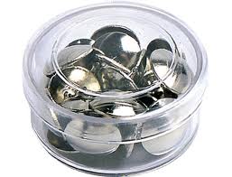 Chinchetas niqueladas Apli 100unid.