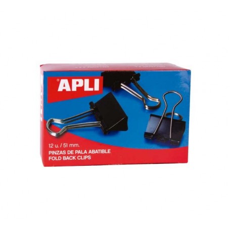 C/12u. Pinzas de pala abatible 51mm