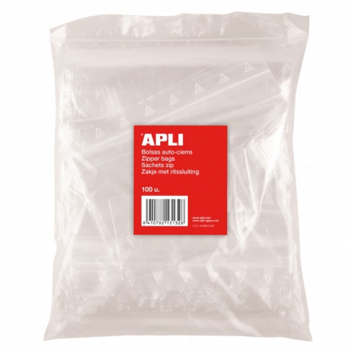 BOLSAS AUTOCIERRE 120x180mm 100 unid APLI