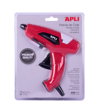 Pistola de silicona 40W + 2 barras de silicona