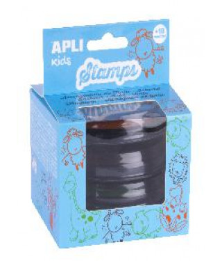 Set tintas stamps naranja-maaron-verde 3unid.