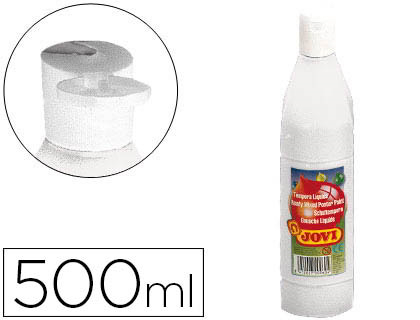 Tempera liquida blanco 500ml. Jovi