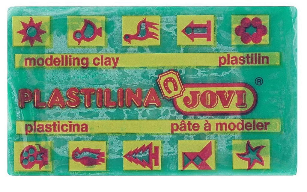 Plastilina verde oscuro 50grs. Jovi