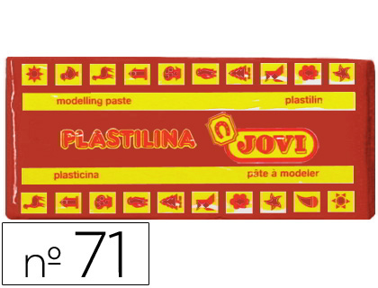 Plastilina marrón 150grs. Jovi