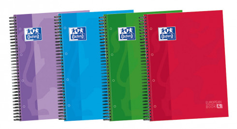 Cuaderno espiral TED Oxford EB4 A4 120H 5x5 + Separadores