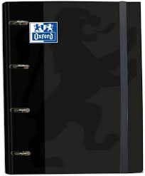 Carpeta 4 anillas TED negro + recambio colores vivos 5x5