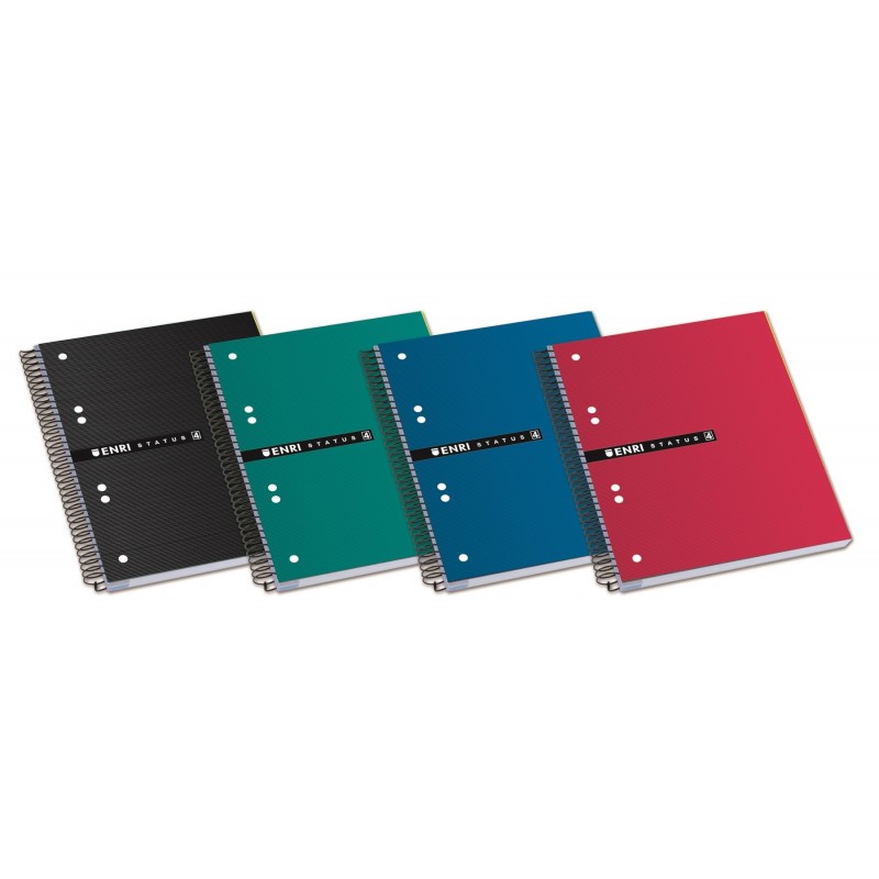 CUADERNO ESPIRAL MICRO PERFOR. TAPA EXTRAD A5+ 160H. 5X5 SRTD