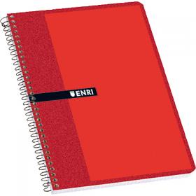 Cuaderno espiral enri Fº hojas blancas