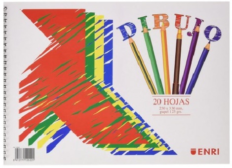 BLOC DIBUJO PAJARITA FOLIO LISO 125GR.S/MARGEN 20h