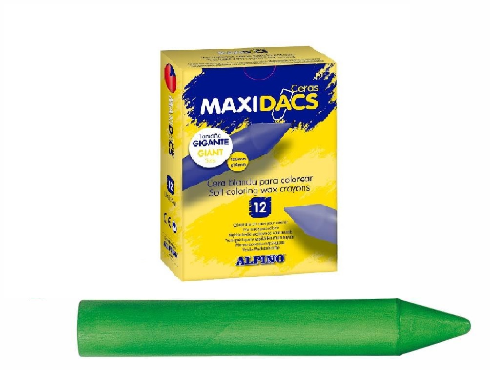 Maxidacs ceras alpino verde medio 12 unds