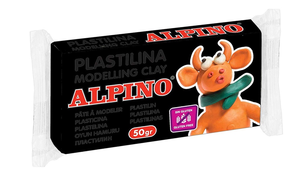 Plastilina modelling clay alpino 50gr negra