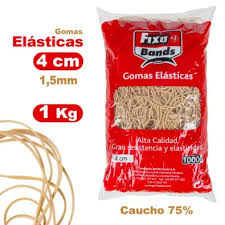 Bolsa 1000g gomas elásticas 1.5mmx4cm Fixo
