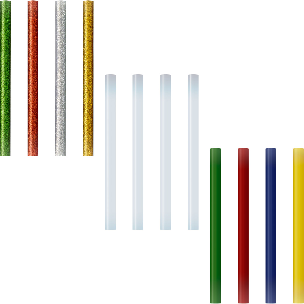 Barra de cola transparentearente 7.5mmx10cm bolsa 25uds