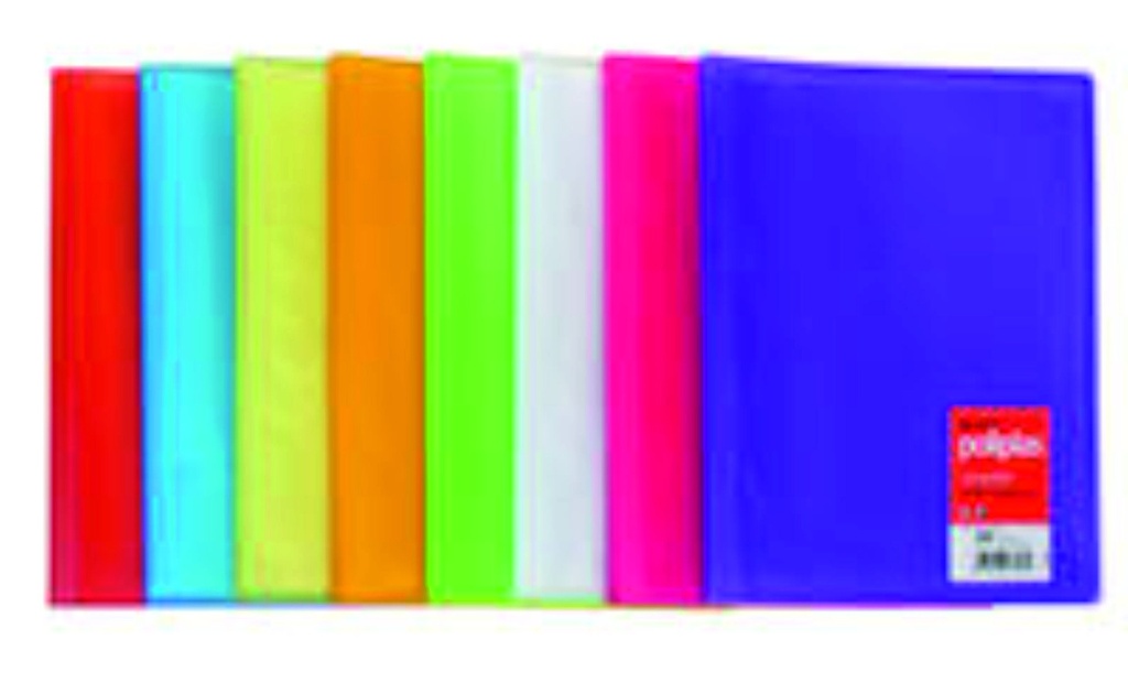 Carpeta 10 fundas Fº color translucido Grafoplás