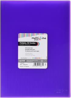 Carpeta 20 fundas multiline Grafoplás Fº colores